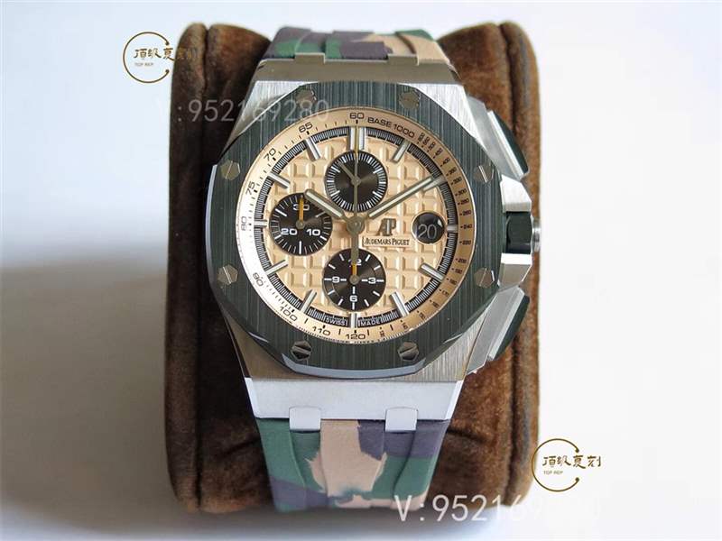 JF廠AP愛(ài)彼26400迷彩色皇家橡樹(shù)離岸型計(jì)時(shí)復(fù)刻表做工怎么樣-復(fù)刻表